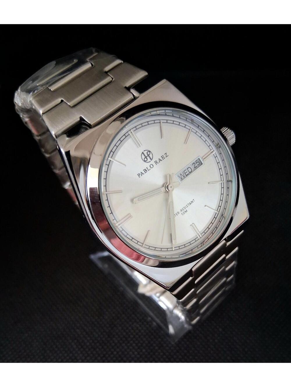 NEW‎ Pablo Raez Men's Day/Date Dress Watch
